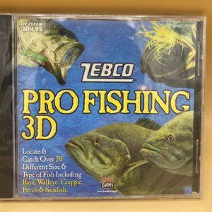 Zebco Pro Fishing 3d - CD-ROM By zebco - NEW AND SEALED windows 95.